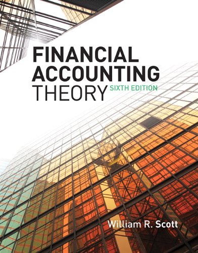 Solution Manual For Financial Accounting Theory 6th Edition William R Scott
