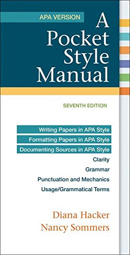 A Pocket Style Manual Apa Version 7th Ed 7th Edition Diana Hacker