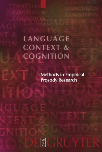 Methods In Empirical Prosody Research Coll