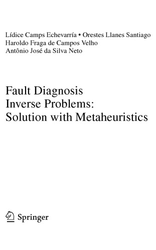 Fault Diagnosis Inverse Problems Solution With Metaheuristics Ldice Camps Echevarra