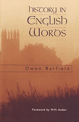 History In English Words 2nd Owen Barfield