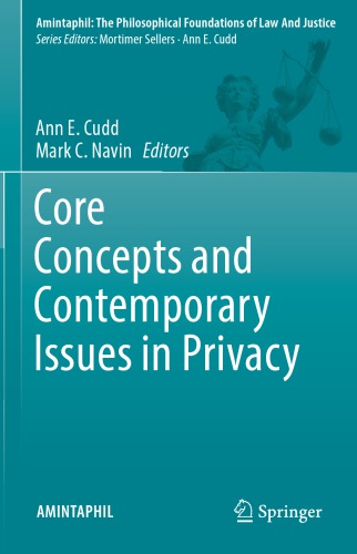 Core Concepts And Contemporary Issues In Privacy Ann E Cudd