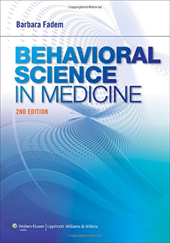 Behavioral Science In Medicine Second Barbara Fadem Phd
