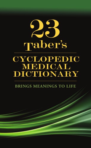 Tabers Cyclopedic Medical Dictionary 23rd Venes
