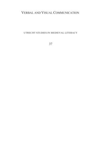 Verbal And Visual Communication In Early English Texts Matti Peikola Et Al