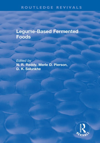 Legume Based Fermented Foods Pierson Merle D Reddy N R Salunkhe