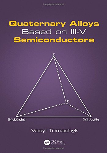 Quaternary Alloys Based On Iiiv Semiconductors 1st Edition Vasyl Tomashyk