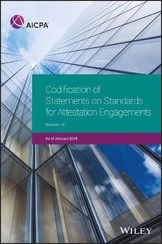 Codification Of Statements On Standards For Attestation Engagements As Of January 2018 2nd Edition Aicpa