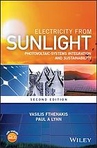Electricity From Sunlight Photovoltaicsystems Integration And Sustainability Second Edition Fthenakis