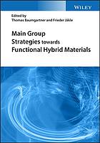 Main Group Strategies Towards Functional Hybrid Materials Baumgartner