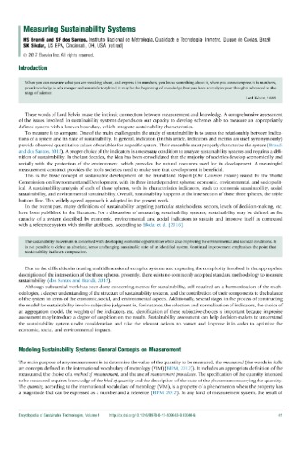 Measuring Sustainability Systems Hs Brandi Sf Dos Santos Sk Sikdar