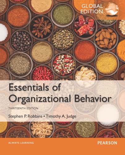 Essentials Of Organizational Behavior 13th Global Judge Timothy A Robbins