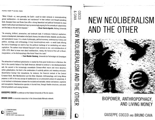 New Neoliberalism And The Other Biopower Anthropophagy And Living Money 1st Edition Giuseppe Cocco