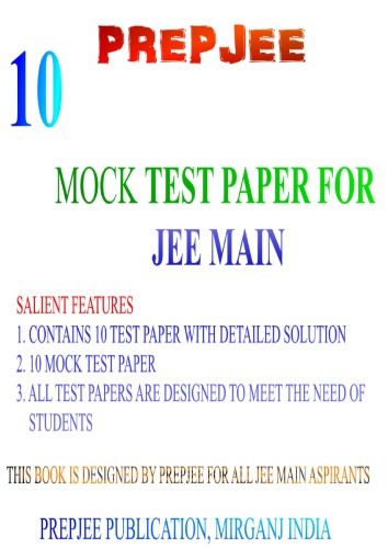 Iit Jee Main Mock Test Papers Prep Jee
