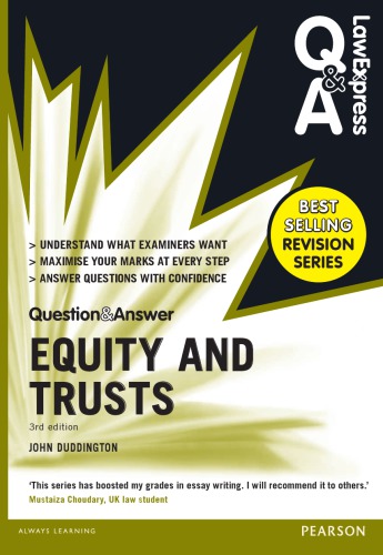Equity And Trusts 3rd Edition Duddington John