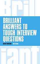 Brilliant Answers To Tough Interview Questions Hodgson Susan
