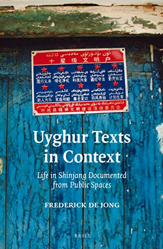 Uyghur Texts In Context Life In Shinjang Documented From Public Spaces Frederick De Jong