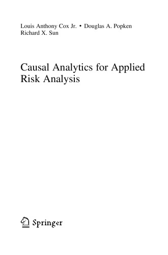 Causal Analytics For Applied Risk Analysis Louis Anthony Cox