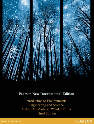 Introduction To Environmental Engineering And Science Pearson New International Edition Third Edition Ela