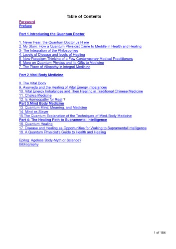Application Of Quantum Mechanics In Medicine A Goswami