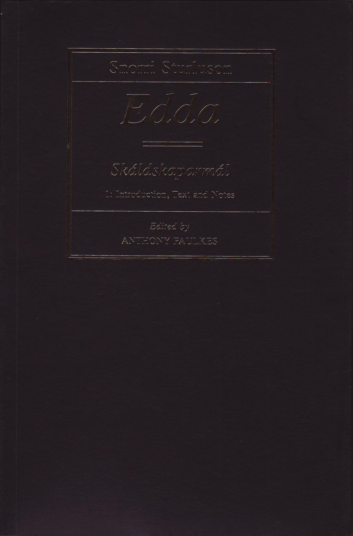 Edda Skldskaparml Vol 2 Glossary And Index Of Names Reprint Snorri Sturluson