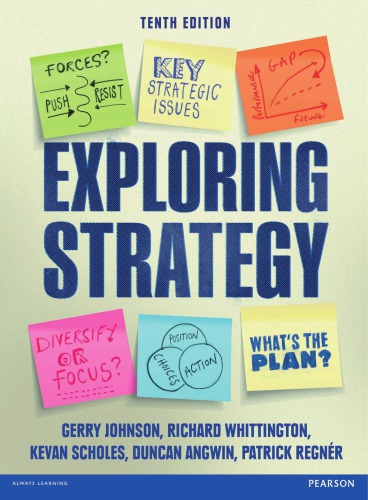 Exploring Strategy 10th Ed Johnson Gerry