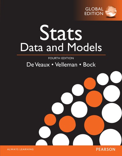 Stats Data And Models 4th Ed Bock David E De Veaux Richard D Velleman