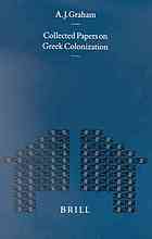 Collected Papers On Greek Colonization Graham A J