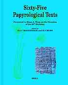 Sixtyfive Papyrological Texts Presented To Klaas A Worp On The Occasion Of His 65th Birthday Worp