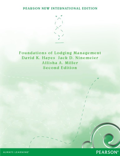 Foundations Of Lodging Management 2nd Intern Ninemeier Jack D Miller