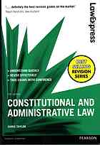 Constitutional And Administrative Law 5th Taylor Christopher W
