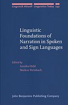 Linguistic Foundations Of Narration In Spoken And Sign Languages Hbl