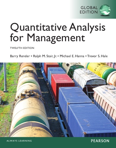 Quantitative Analysis For Management 12th Global Render Barry Stair