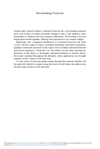 Neverending Fractions An Introduction To Continued Fractions Jonathan Borwein
