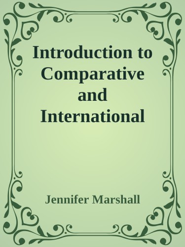 Introduction To Comparative And International Education 1st Jennifer Marshall