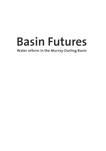 Basin Futures Water Reform In The Murraydarling Basin Connell