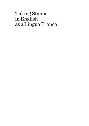 Taking Stance In English As A Lingua Franca Maicol Formentelli