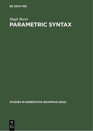 Parametric Syntax Case Studies In Semitic And Romance Languages Hagit Borer