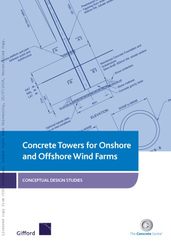 Concrete Towers For Onshore And Offshore Wind Farms Ah Tricklebank Et Al