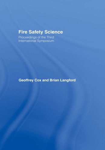Fire Safety Science Cox G Langford B
