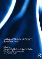 Language Planning In Primary Schools In Asia Baldauf Richard B Et Al Eds