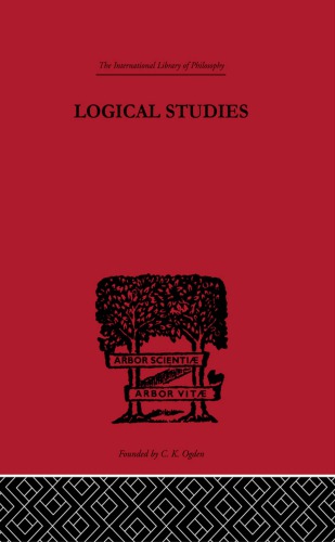 Logical Studies First Edition Von Wright Georg Henrik