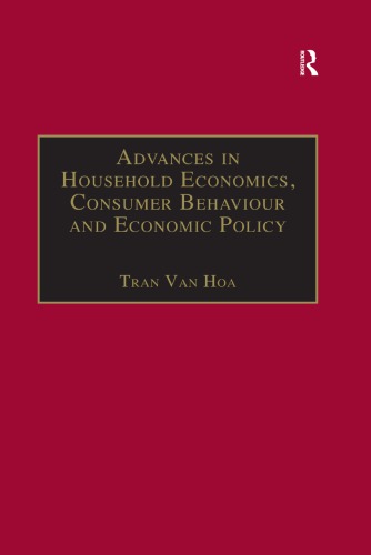 Advances In Household Economics Consumer Behaviour And Economic Policy Tran