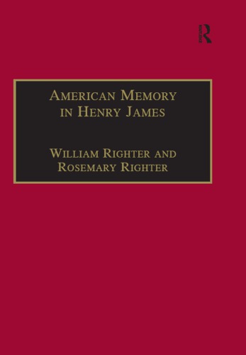 American Memory In Henry James Void And Value Righter Rosemary Righter