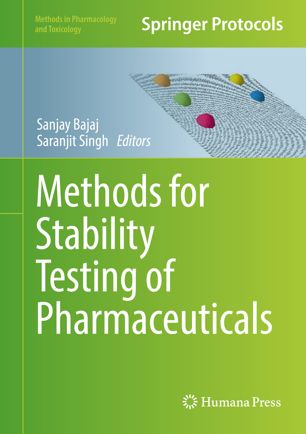 Methods For Stability Testing Of Pharmaceuticals 1st Ed Sanjay Bajaj
