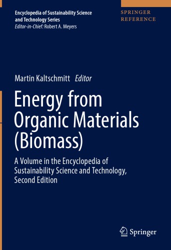Energy From Organic Materials Biomass 1st Ed Martin Kaltschmitt