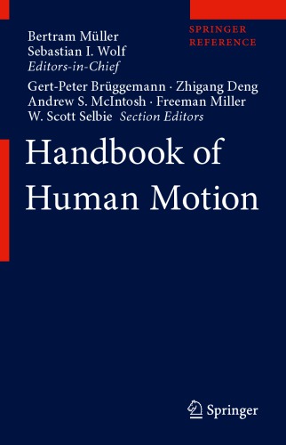Handbook Of Human Motion 1st Edition Bertram Mller Sebastian I Wolf