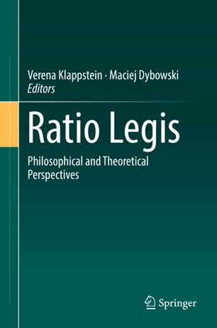 Ratio Legis 1st Ed Verena Klappstein Maciej Dybowski