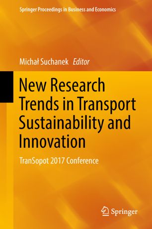 New Research Trends In Transport Sustainability And Innovation 1st Ed Micha Suchanek