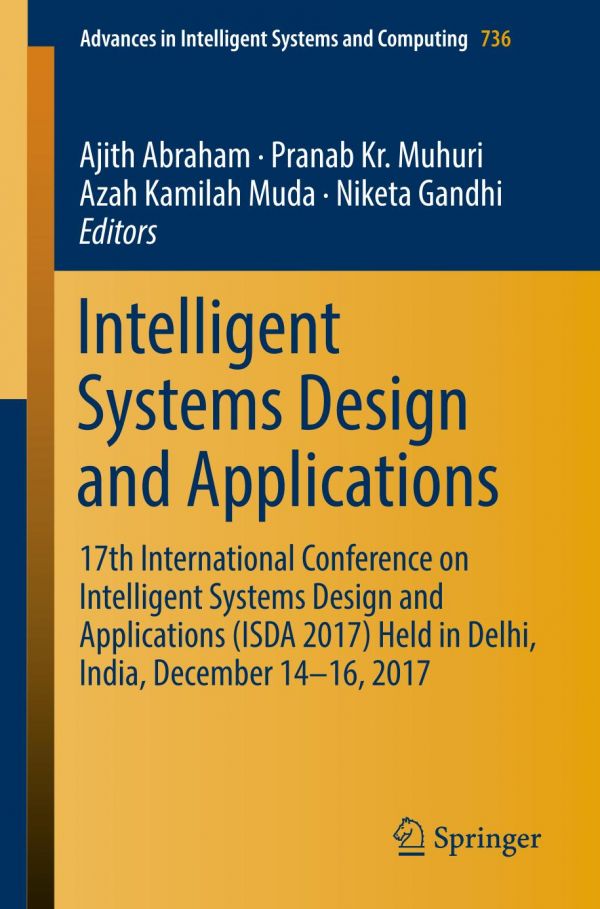 Intelligent Systems Design And Applications 1st Ed Ajith Abraham